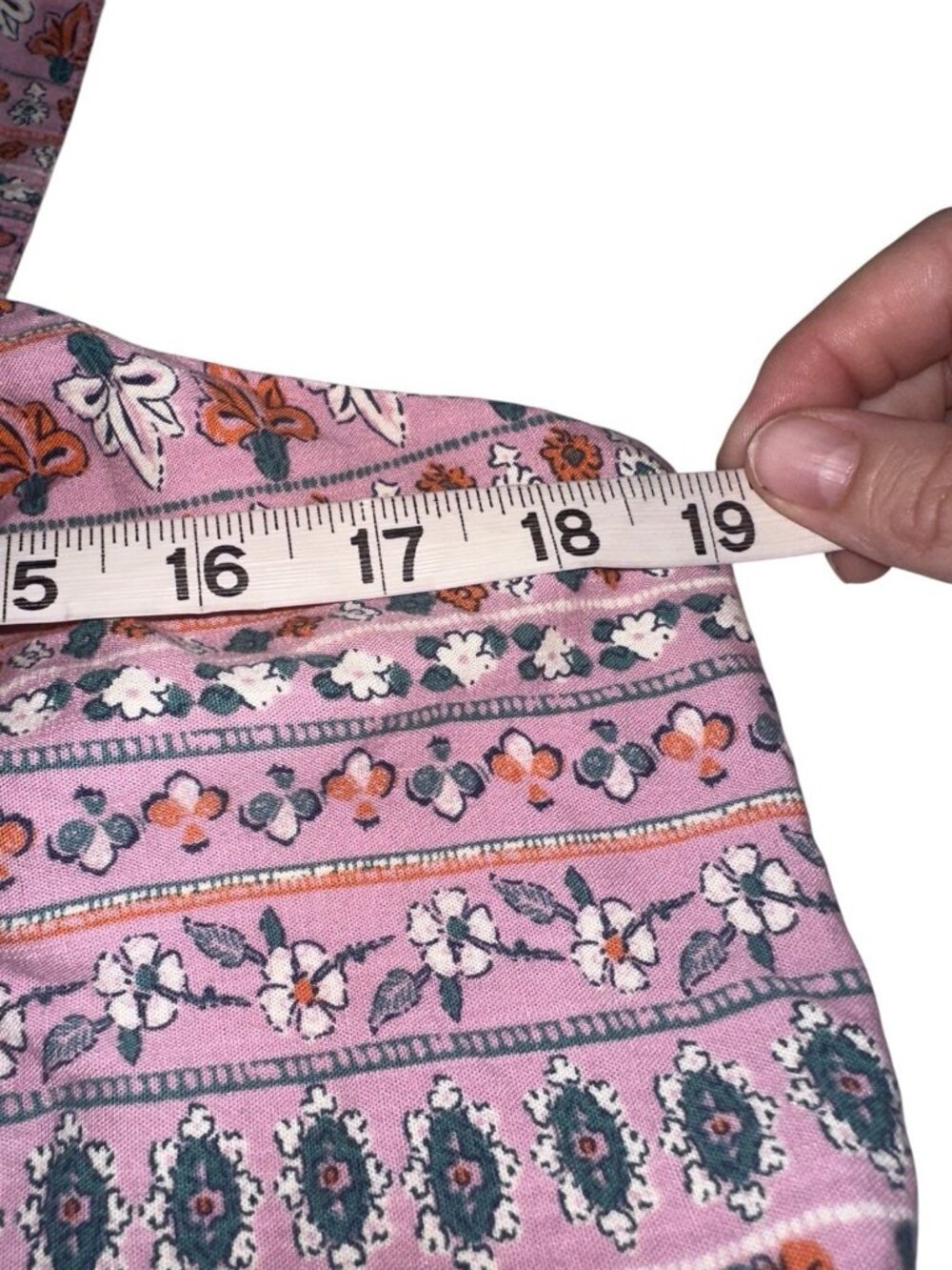 Knox Rose Tiered Maxi Dress L Pink Floral Paisley Print Boho Prairie Milkmaid - Picture 6 of 8